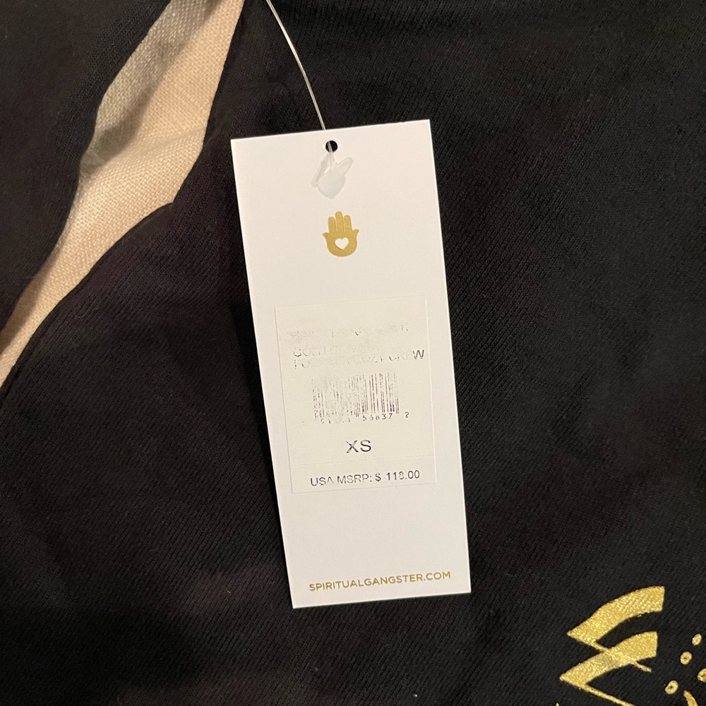 Spiritual Gangster Black and Gold Warrior Top - Picture 5 of 5